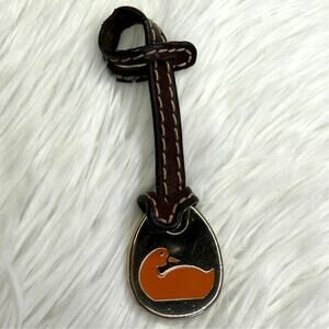 DOONEY & BOURKE Orange Duck Brown Bag Charm